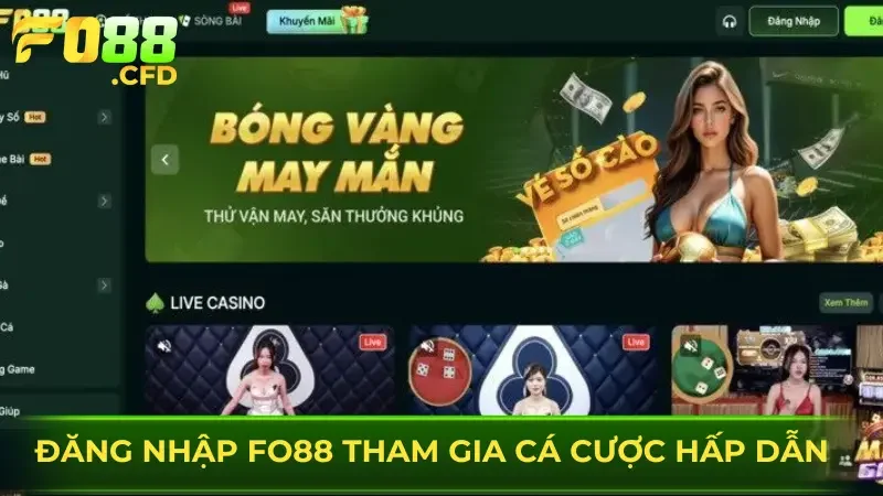Đăng nhập FO88 tham gia cá cược hấp dẫn