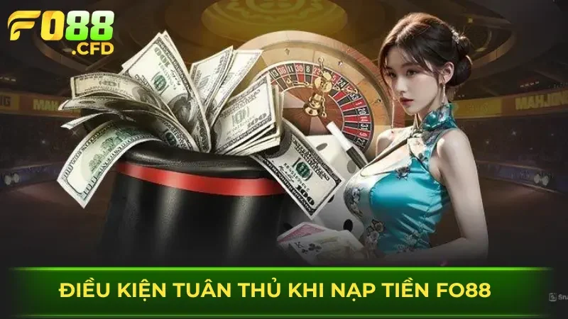 Điều kiện tuân thủ khi nạp tiền FO88
