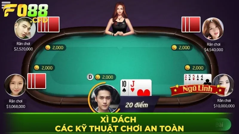Xì dách và các kỹ thuật chơi an toàn